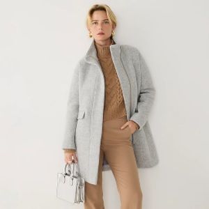 J.Crew Cocoon Coat in Italian Stadium Cloth Wool